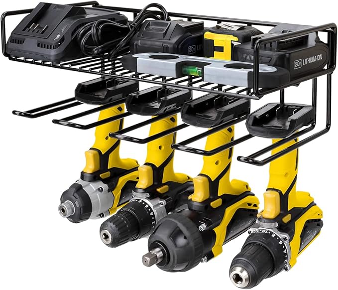 Heavy Duty Tool Organizer, 4 Wall Mount Anchors, 3.95" Between Slots, Sturdy - Image 8