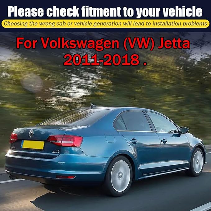Rain Guards for Volkswagen Jetta 2011-2018, Tape-on Side Window Deflectors for - Image 6