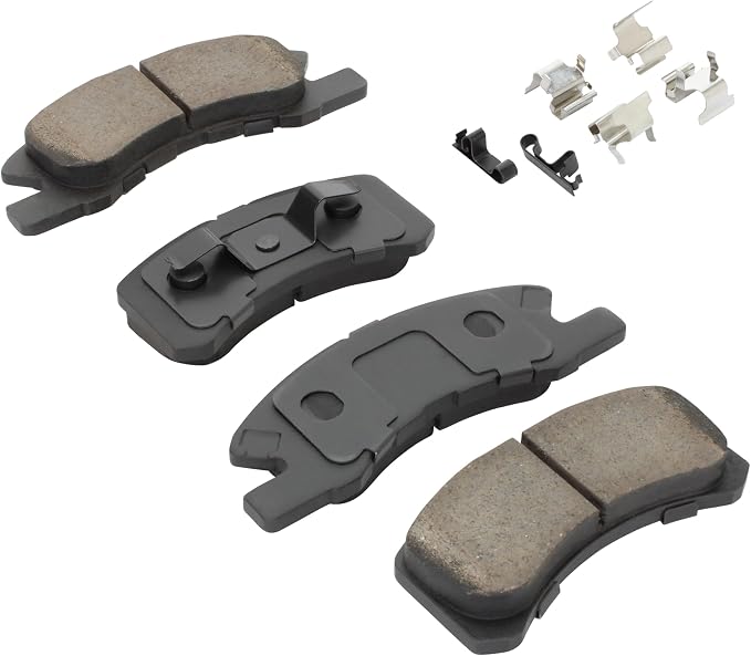 Premium Semi-Metallic Front Brake Pads Compatible - Image 2