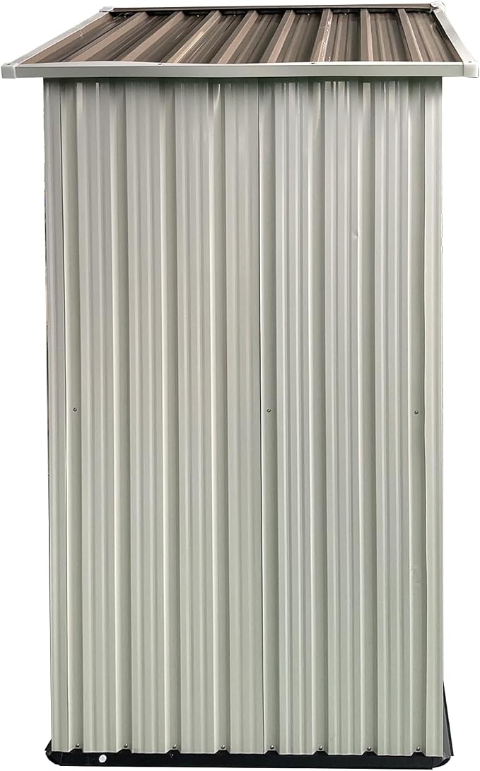 5X3 FT Outdoor Storage Shed, Waterproof Metal Garden Sheds w/Lockable Sliding - Image 7