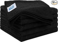 HOMEXCEL Black Microfiber Cleaning Cloth 12 Pack, 12.5 x 12.5 inch Microfiber by HOMEXCEL