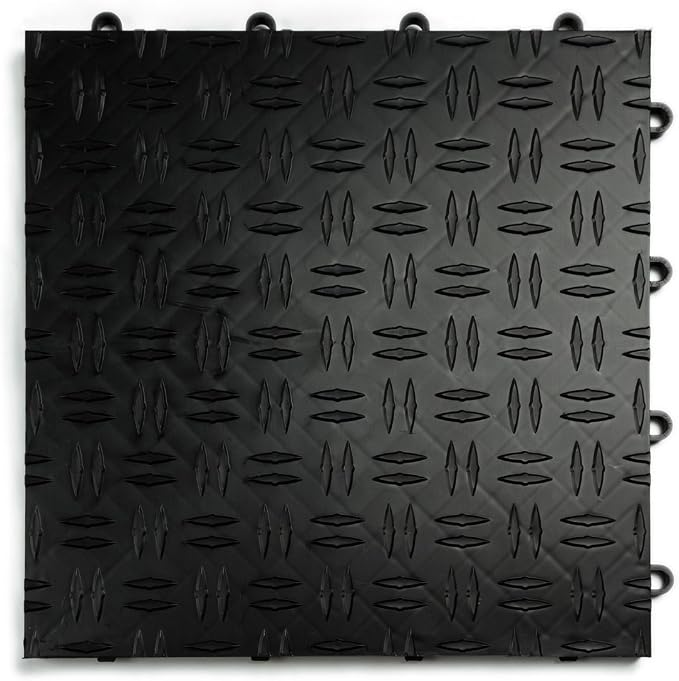 Big Floors GarageTrac Diamond, Interlocking Non-Slip Garage Flooring Tile by BigFloors