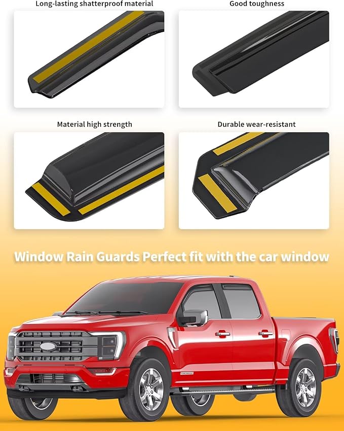 in-Channel Window Rain Guards Fit - Image 8