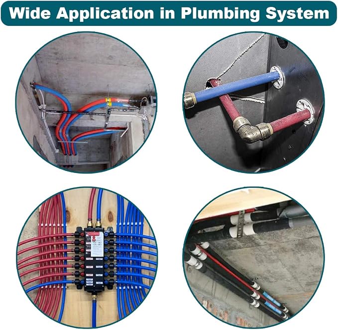 LOKMAN 50 Pack 3/8 Inch PEX Cinch Clamps, Stainless Steel Cinch Crimp Rings - Image 5