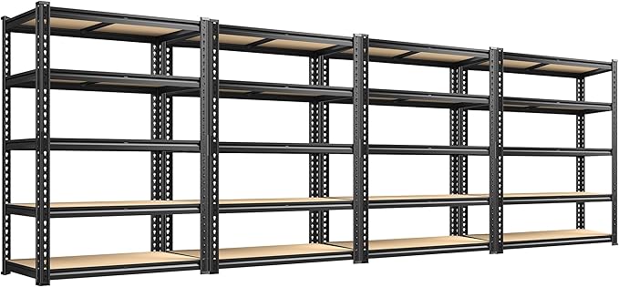 72.12" H Garage Shelving, Storage Shelves Load 2100LBS, 5-Tier Adjustable by Durayloly