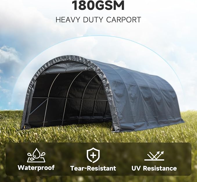 MELLCOM 12 x 24 FT Heavy Duty Carport, Portable Garage - Image 3