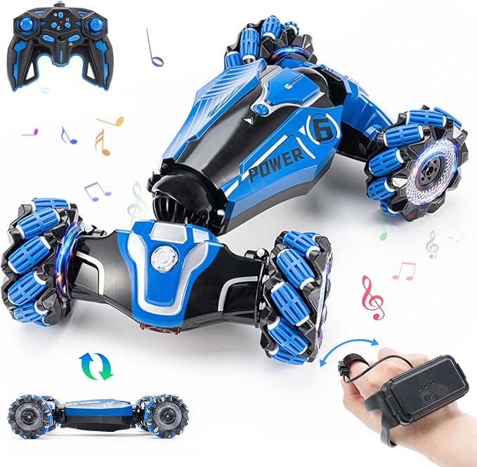 RC Stunt Car, 2.4GHz 4WD Drive Remote Controlled Gesture Sensor Toy Car by YEMIAI