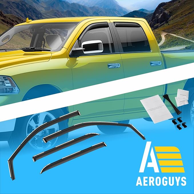 Extra Durable Window Deflectors in-Channel Window Visors Rain Guards Fit - Image 8