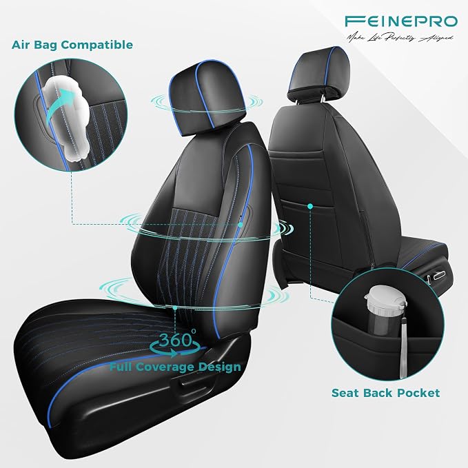 Seat Covers for Honda Civic Sedan 4DR Sedan EX 2022 2023 2024 2025.Faux Leather - Image 3
