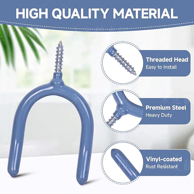 Lian.Ripple.Lian16 Pack Garage Storage System Steel U Hooks - Image 4