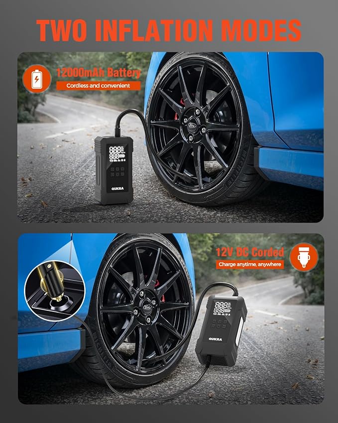 NW08 Tire Inflator Portable Air Compressor - Image 5