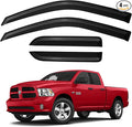 Window Visors Rain Guards for 2009-2018 Dodge Ram 1500 Quad Cab, Out-Channel by YQAUTEC