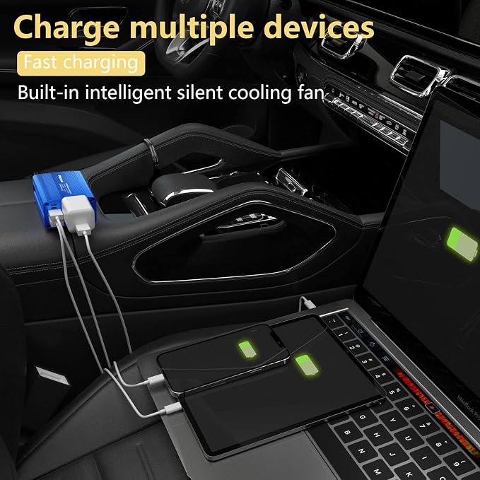 150W Car Power Inverter DC 12V to 110V AC Converter - Image 2