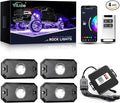YiLaie RGB LED Rock Lights Kit 4 Pods, Upgraded Underglow Multicolor LED Light by YiLaie
