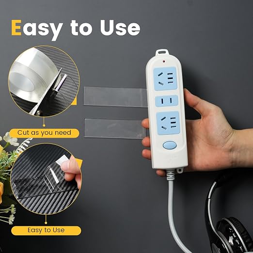2 Rolls Double Sided Tape Heavy Duty Adhesive Tape Mounting Tape, Wall Sticky - Image 5