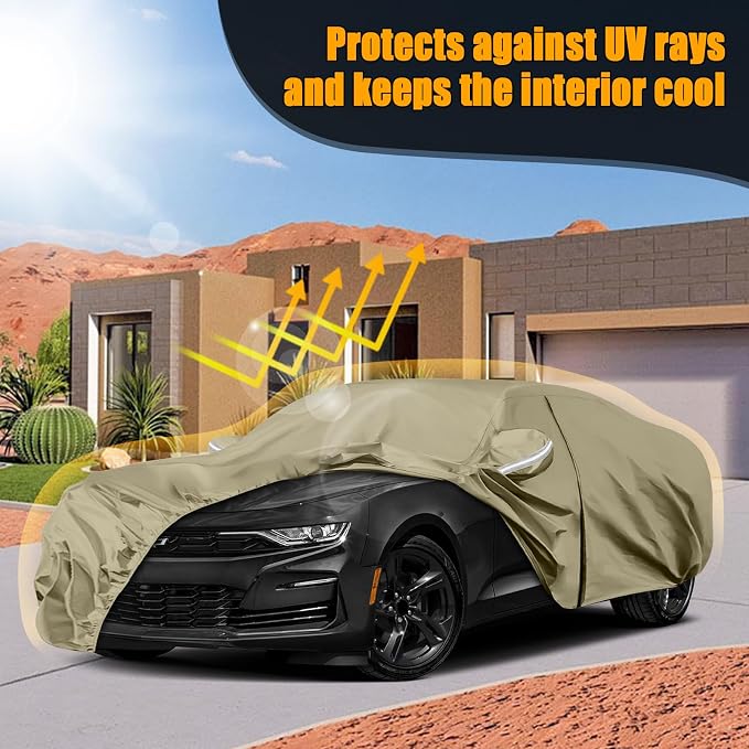 Waterproof Car Covers Replace for 2010-2025 Chevy Camaro, Windproof Bands for - Image 7