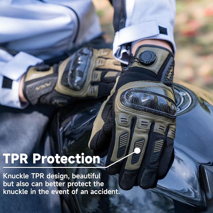 VXW High Protection Motorcycle Gloves - Image 6