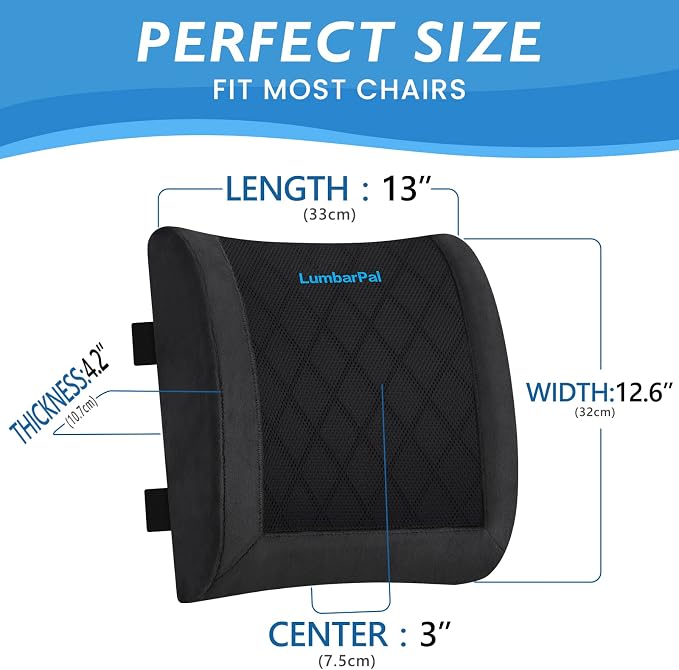 Lumbar Support Pillow for Office Chair Back Support Lumbar Pillow for Car - Image 2