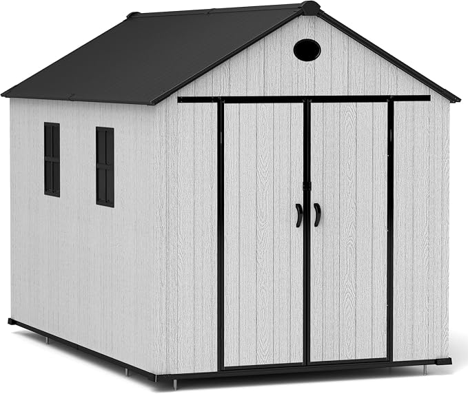 7.3 x 12 FT Shed Resin Outdoor Storage by ZYJOYY