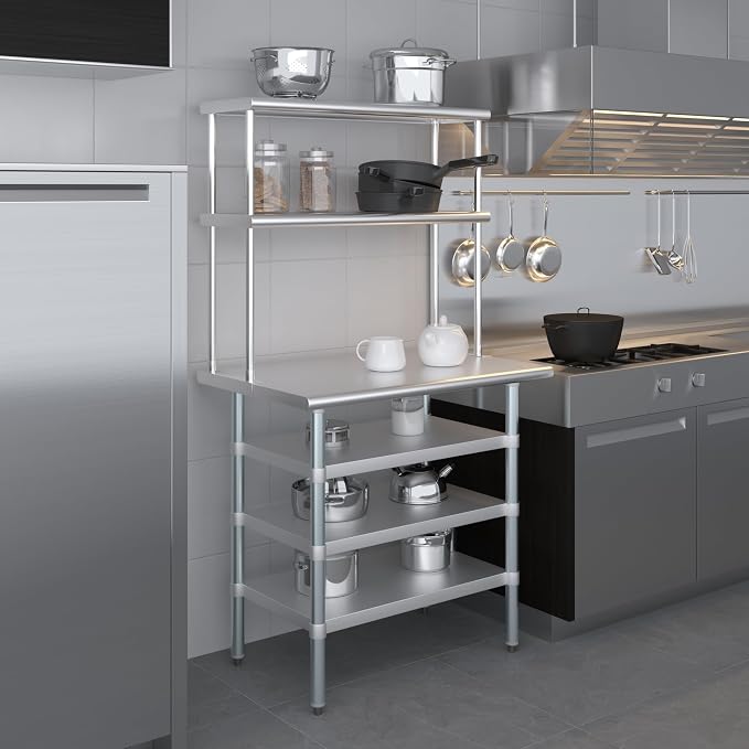 Amgood 24" x 36" Stainless Steel Work Table - Image 6