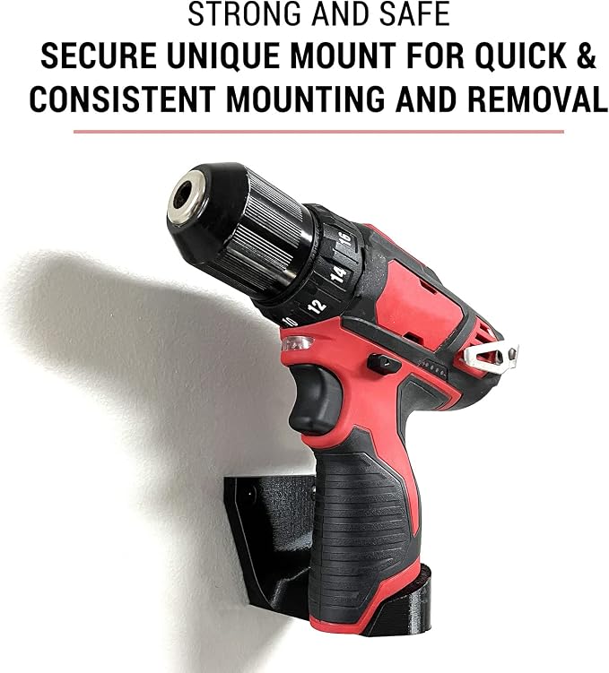 Spartan Mounts Wall Hook for Milwaukee M12 Tools Left - Image 5