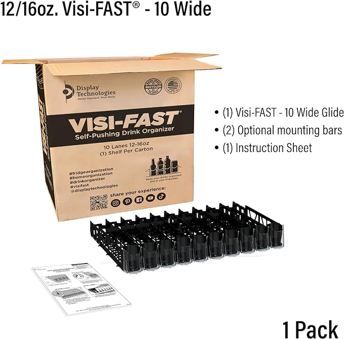 Visi-FAST Spring Push Drink Dispenser, Refrigerator Organizers and Storage - Image 6