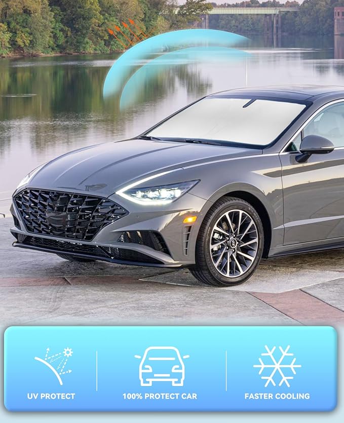 Sun Shade for Sonata Windshield Sunshades for Hyundai Sonata 2020 2021-2024 - Image 5