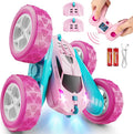 RC Cars, 2.4 GHZ Double Sided RC Stunt Car 360° Rotating Remote Control Crawler by QUNREDA