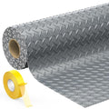 7.8 x 20 FT Garage Floor Mat, 2.8mm Thickness Diamond Plate Vinyl Garage by Geemax