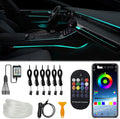 6 in 1 Car LED Strip Lights, RGB Car Interior Lights by WEBUPAR