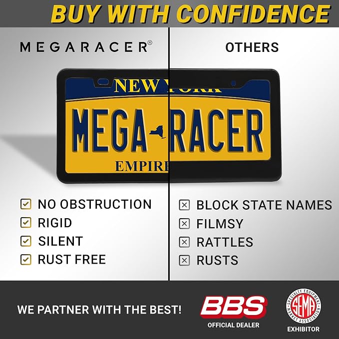Premium Slim Matte Black License Plate Frames – Best Value 4 Pack, Rust-Free - Image 6