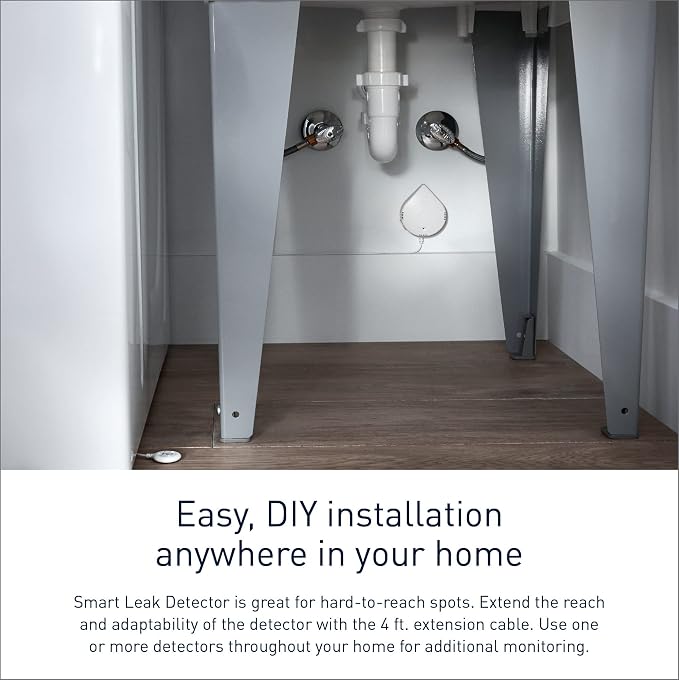 Moen Flo Smart Water Leak Detector, Drip or Flood Sensor Alarm - Image 4