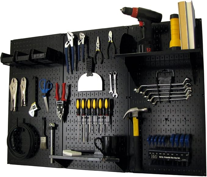 Wall Control Metal Pegboard Organizer 4ft Standard Storage Kit - Image 4