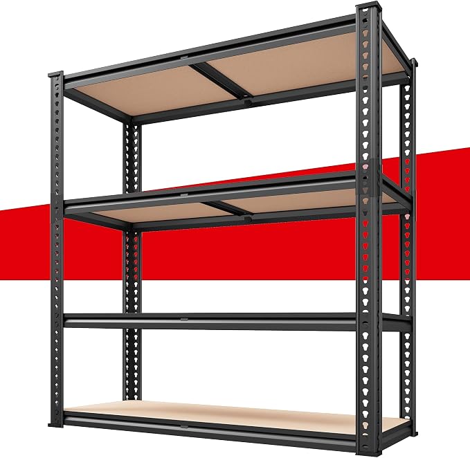 REIBII 40" W Garage Shelving 2000LBS Storage Shelves Adjustable Metal Shelving by REIBII