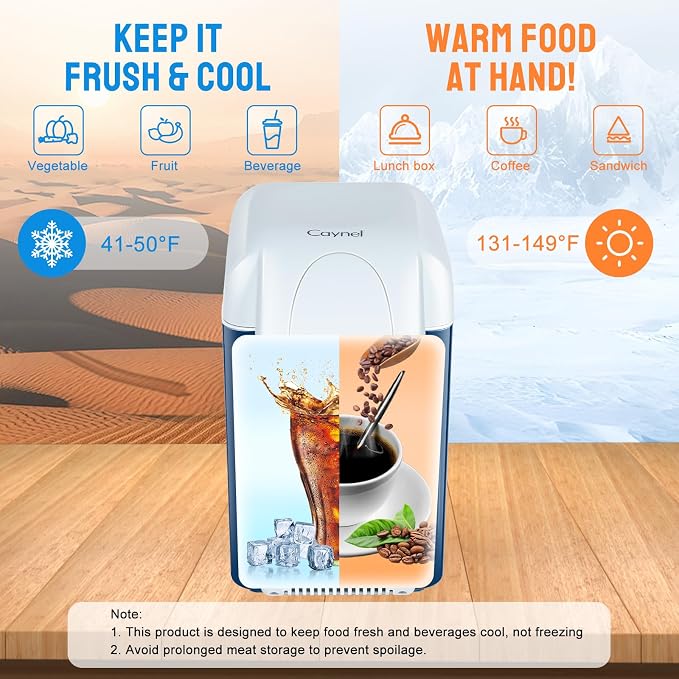 CAYNEL 12V 7.5 Quart Personal Thermoelectric, 7.5 Liter Capacity, Portable - Image 2