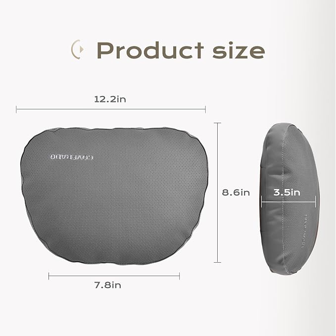 Coverado Leather Car Headrest Pillow Car Neck Pillow - Image 7