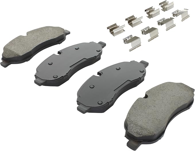 Premium Semi-Metallic Front Brake Pads Compatible - Image 2