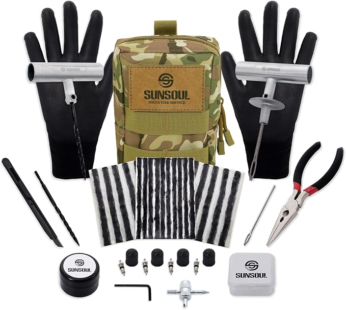 SUNSOUL Portable Tire Repair Kit by SUNSOUL
