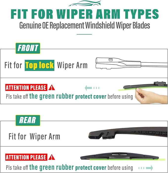 26" 20" 14" Windshield Wiper Blades Replacement - Image 7