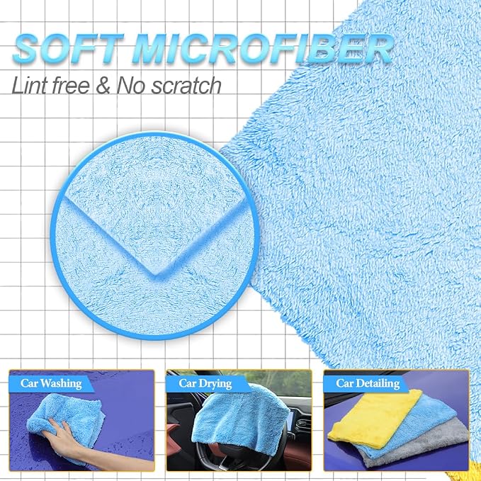 Car Wash Drying Towels, Coral Fleece, - Image 4