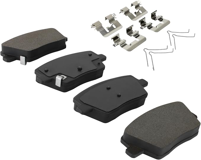 Premium Semi-Metallic Rear Brake Pads Compatible - Image 2