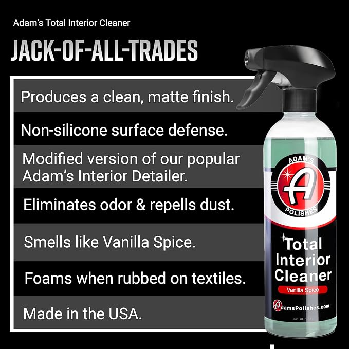 Adam's Polishes Total Interior Cleaner & Protectant, Quick Detailer & SiO2 - Image 2