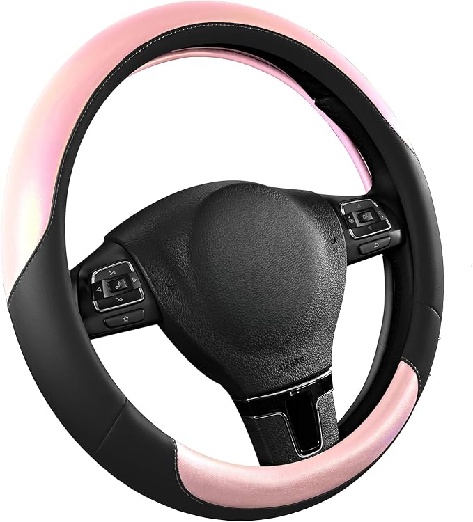 Road Comforts Steering Wheel Cover – Breathable Leather Steering Wheel Cover - Image 2