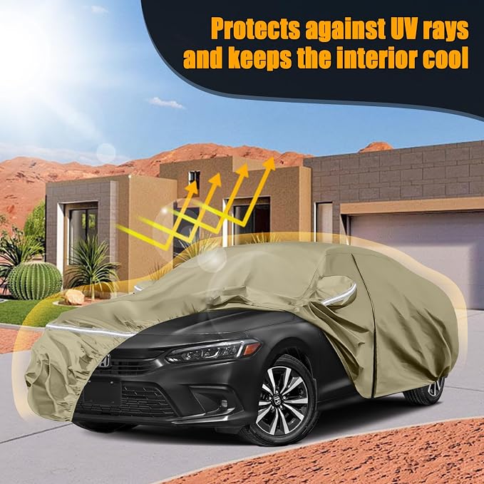 Waterproof Car Covers Replace for 2007-2025 Honda Accord, Windproof Bands for - Image 7