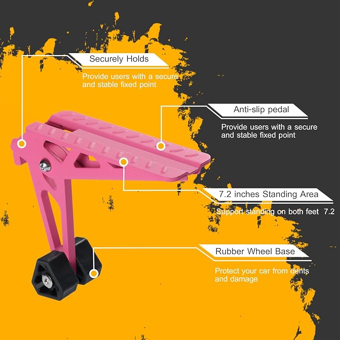 COWVIE Foldable Car Door Step Stand Pedal - Image 4