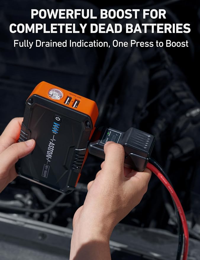 AstroAI S8 Car Battery Jump Starter, 1500A Peak Car Jumper Starter Battery Pack - Image 3