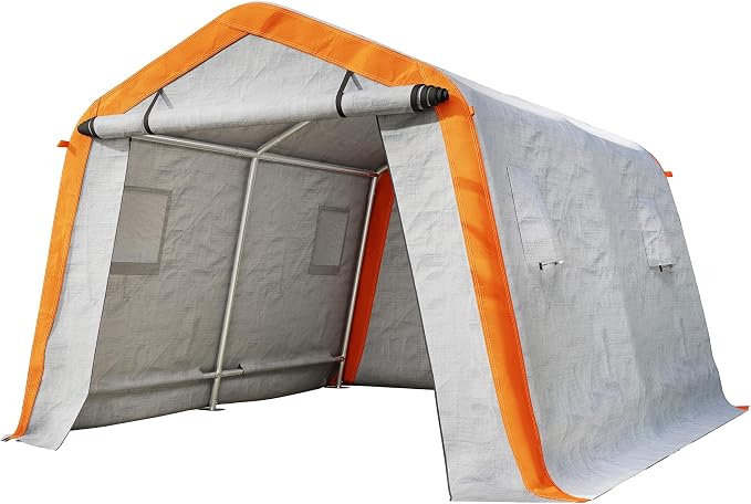 AMERLIFE 10.5x12x8 FT Heavy Duty Portable Shed Storage Shelter, Outdoor Storage - Image 8