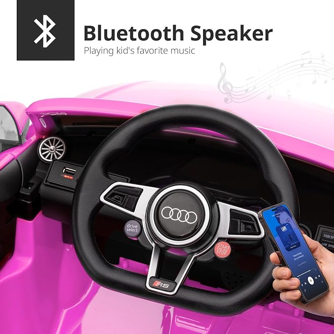 Electric Car for Kids, Licensed Audi 6V Kids Ride on Car Toy for Toddlers - Image 7