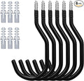 HORUSDY 6 Pack Heavy Duty 6 inches, Capacity 100 LBS, Wall and Bike Hooks by HORUSDY
