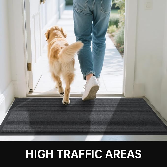 Front Door Mat, Commercial Entrance, Low Profile, Durable Rubber Backing - Image 6